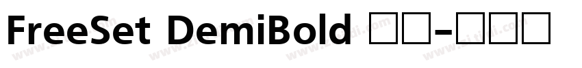 FreeSet DemiBold 粗体字体转换